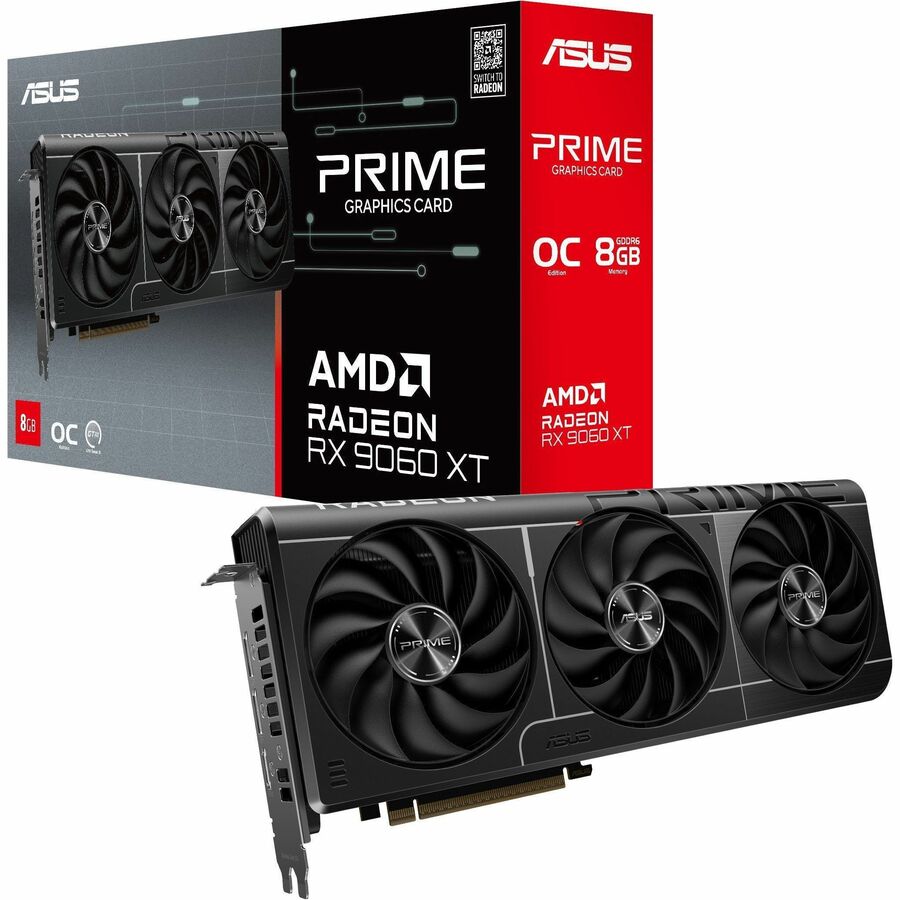 Asus AMD Radeon 9060 XT Graphic Card - 8 GB GDDR6 Asus AMD Radeon 9060 XT Graphic Card - 8 GB GDDR6